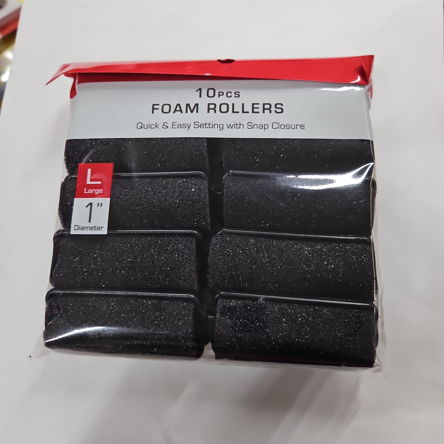 Red foam rollers 1" large