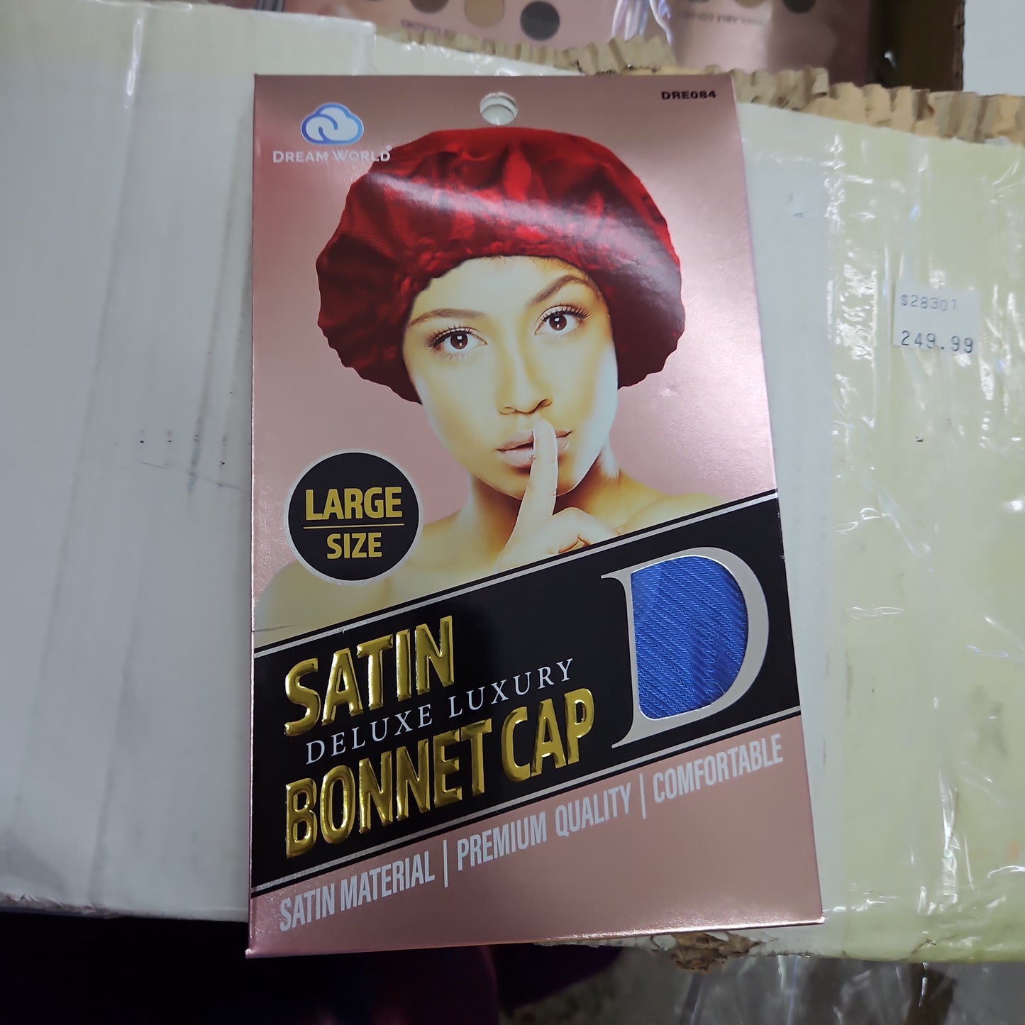 Dream satin bonnet cap