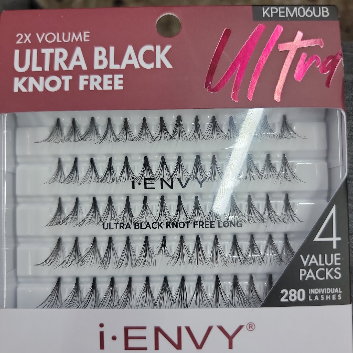 i-Envy 2x Volume Ultra Black Knot free Long KPEM06UB