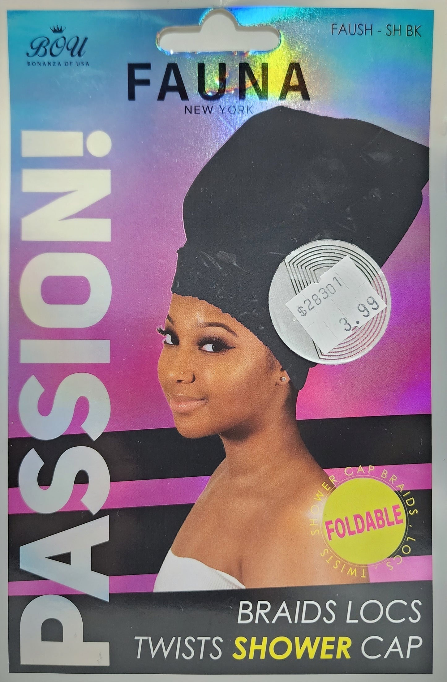 Bonanza of usa fauna passion foldablr shower cap