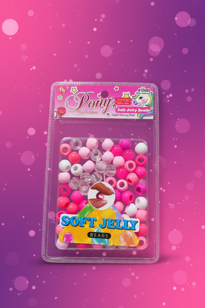 BT Pony soft jelly beads 10080 by Beauty Giant