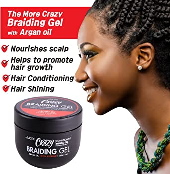 Crazy Braiding Gel Argan Oil Extra Extreme 10.1oz