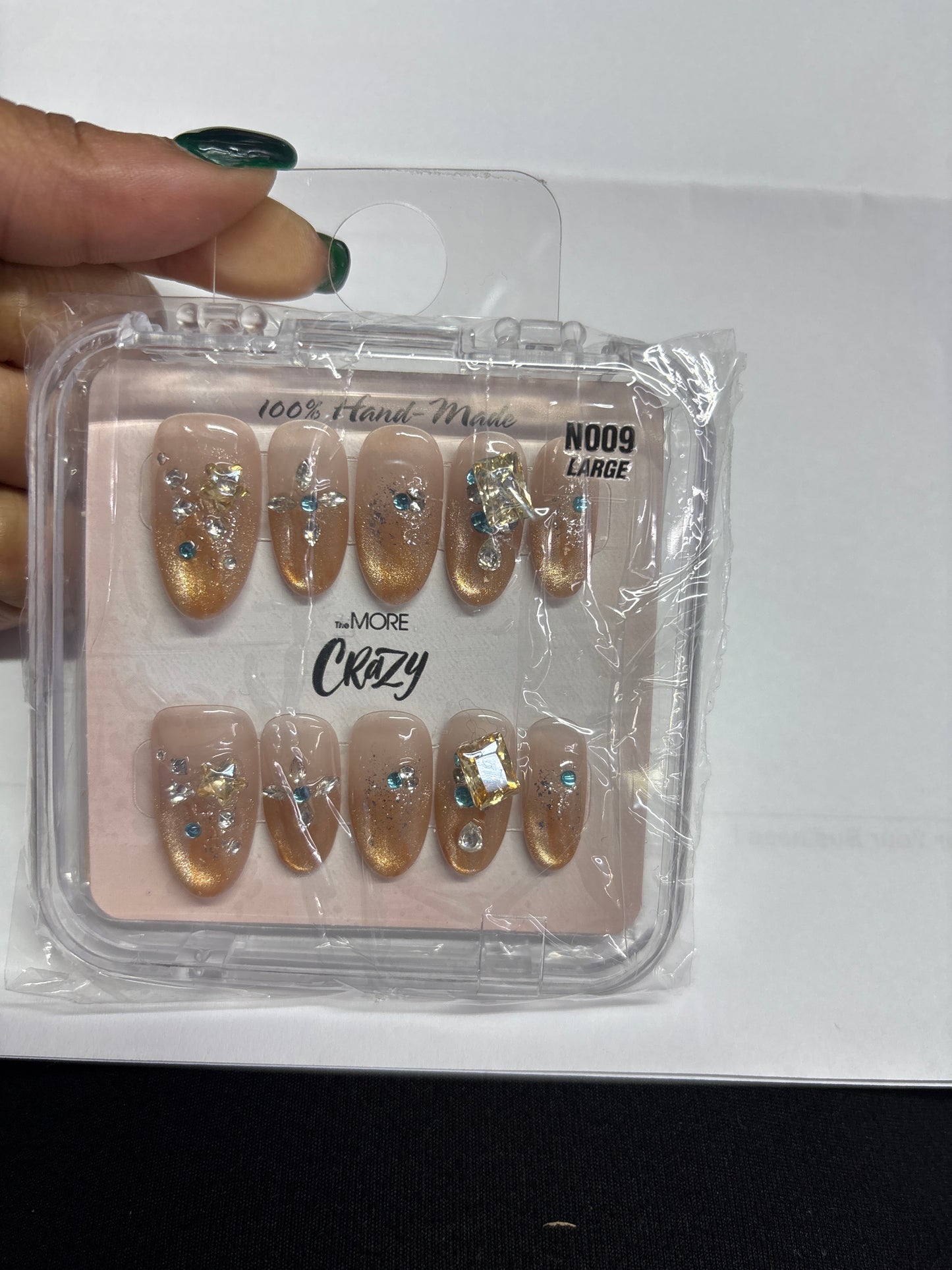 The More Crazy Hand Made Nails N019