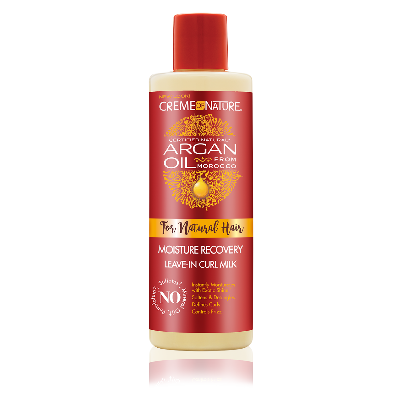 Creme of Nature argan oil moisture Recovery leave in curl milk 8oz