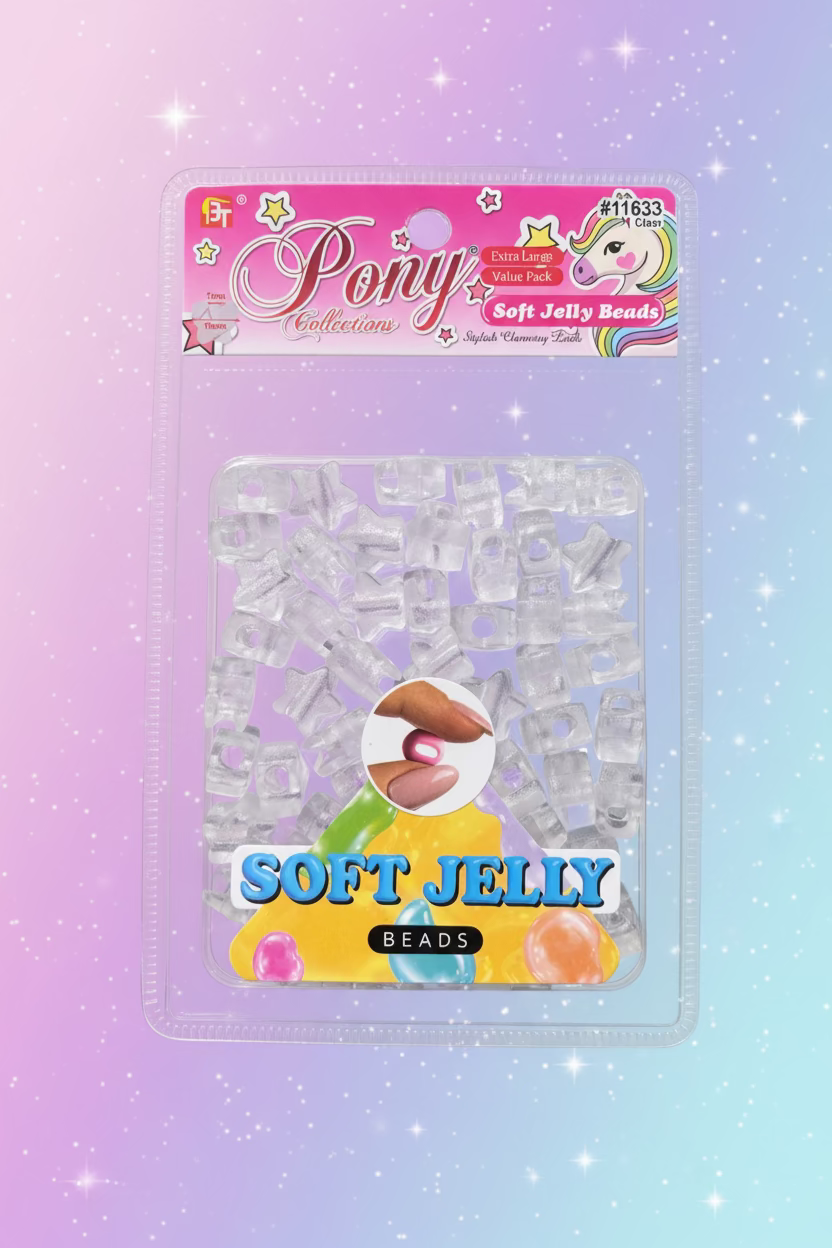 BT Pony soft jelly beads 11633 by Beauty Giant
