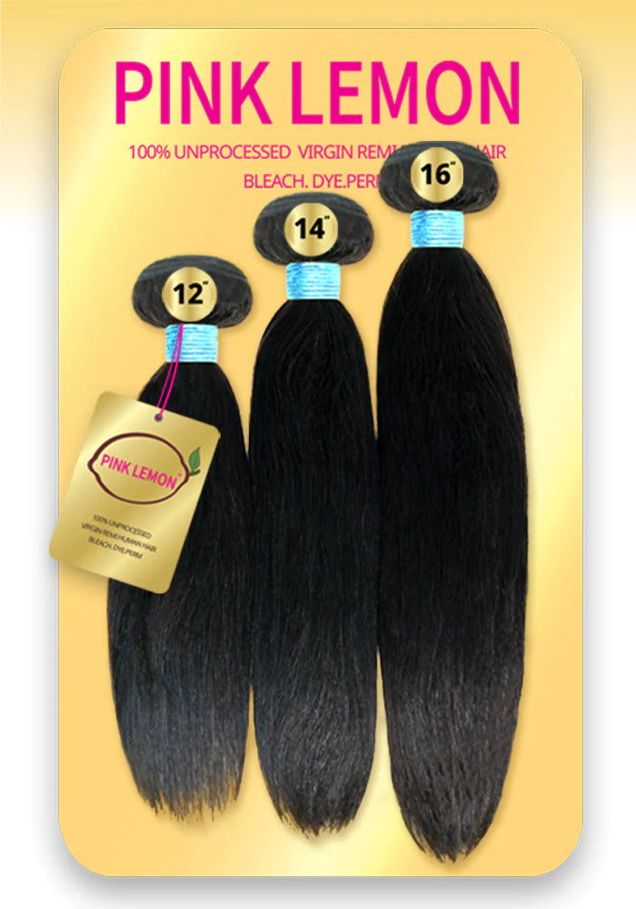 Pink lemon Straight Bundles