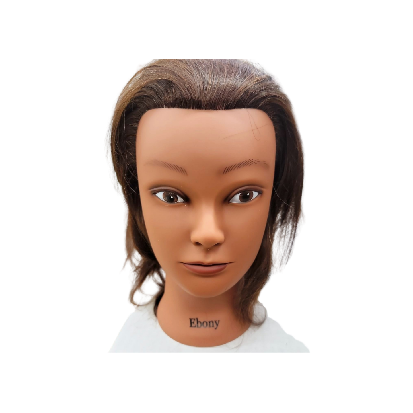 100% Human Hair mannequin Ebony