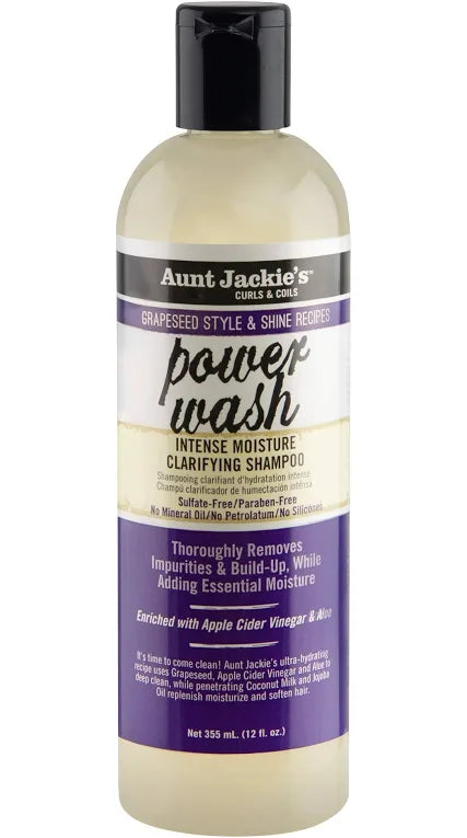 Aunt Jackie's curls & coils paw wash intense moisture clarifying shampoo 12oz
