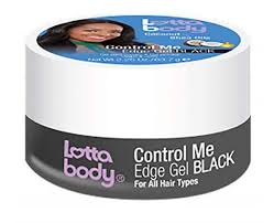 Lotta Body with coconut & Shea Oils control me Edge Gel Black 2.25oz