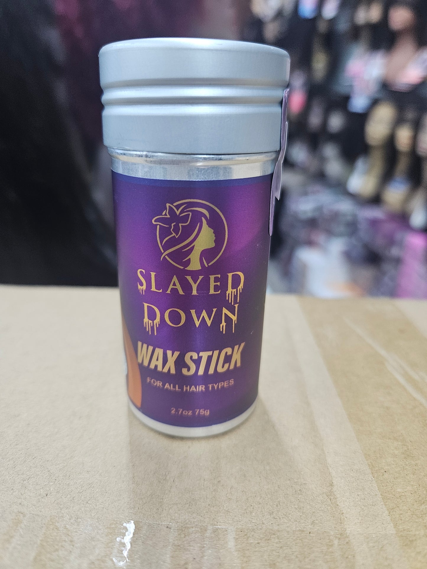 Slayed down wax stick