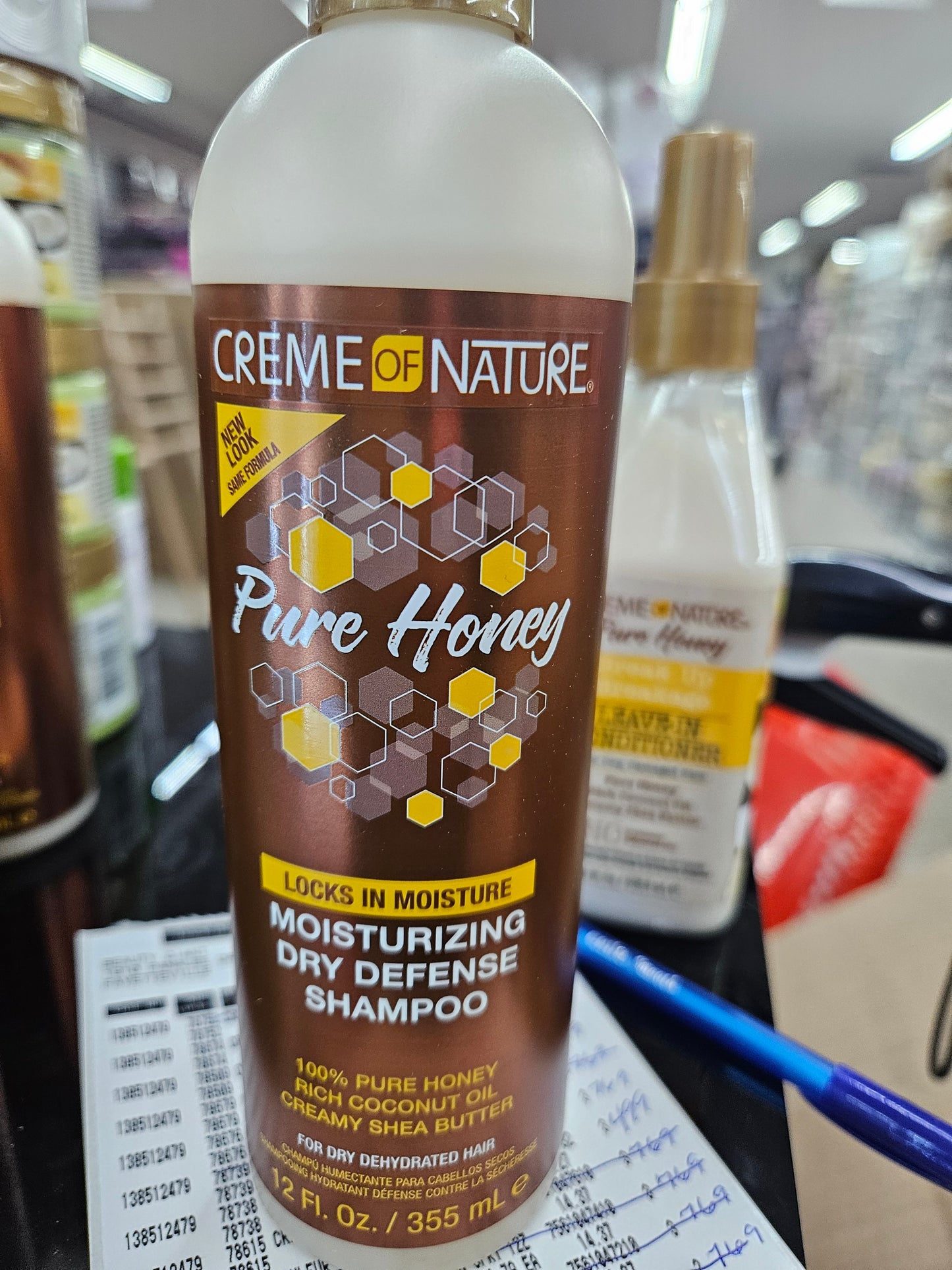 Creme Of Nature Pure Honey Shampoo For Dry, Dehydrated Hair 12oz