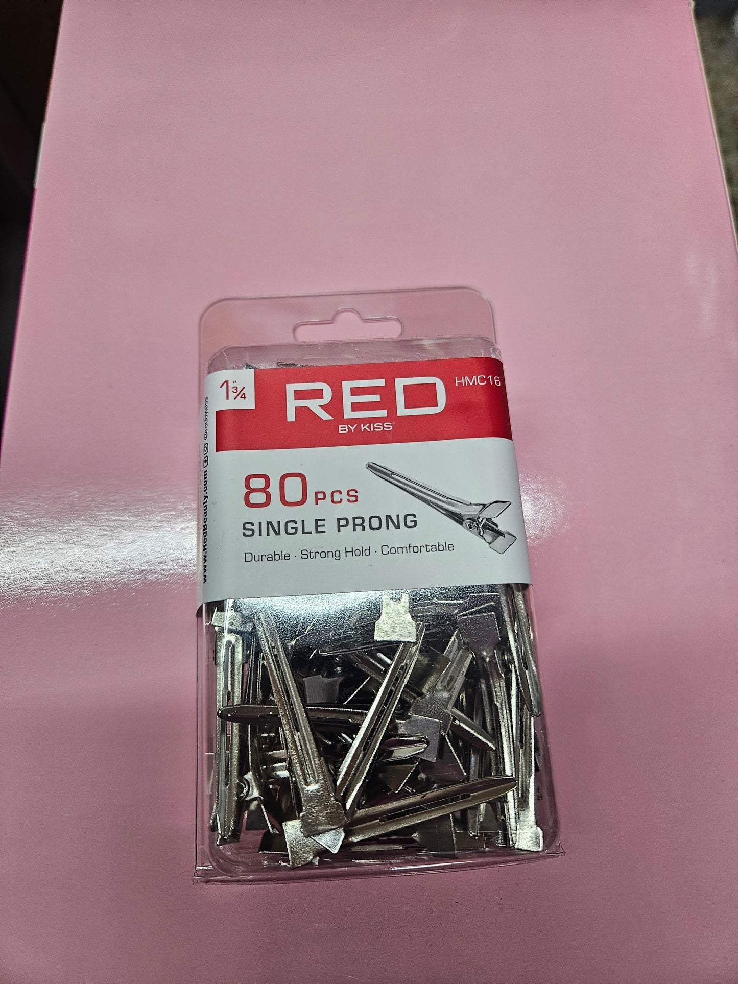 Red single prong 80pcs