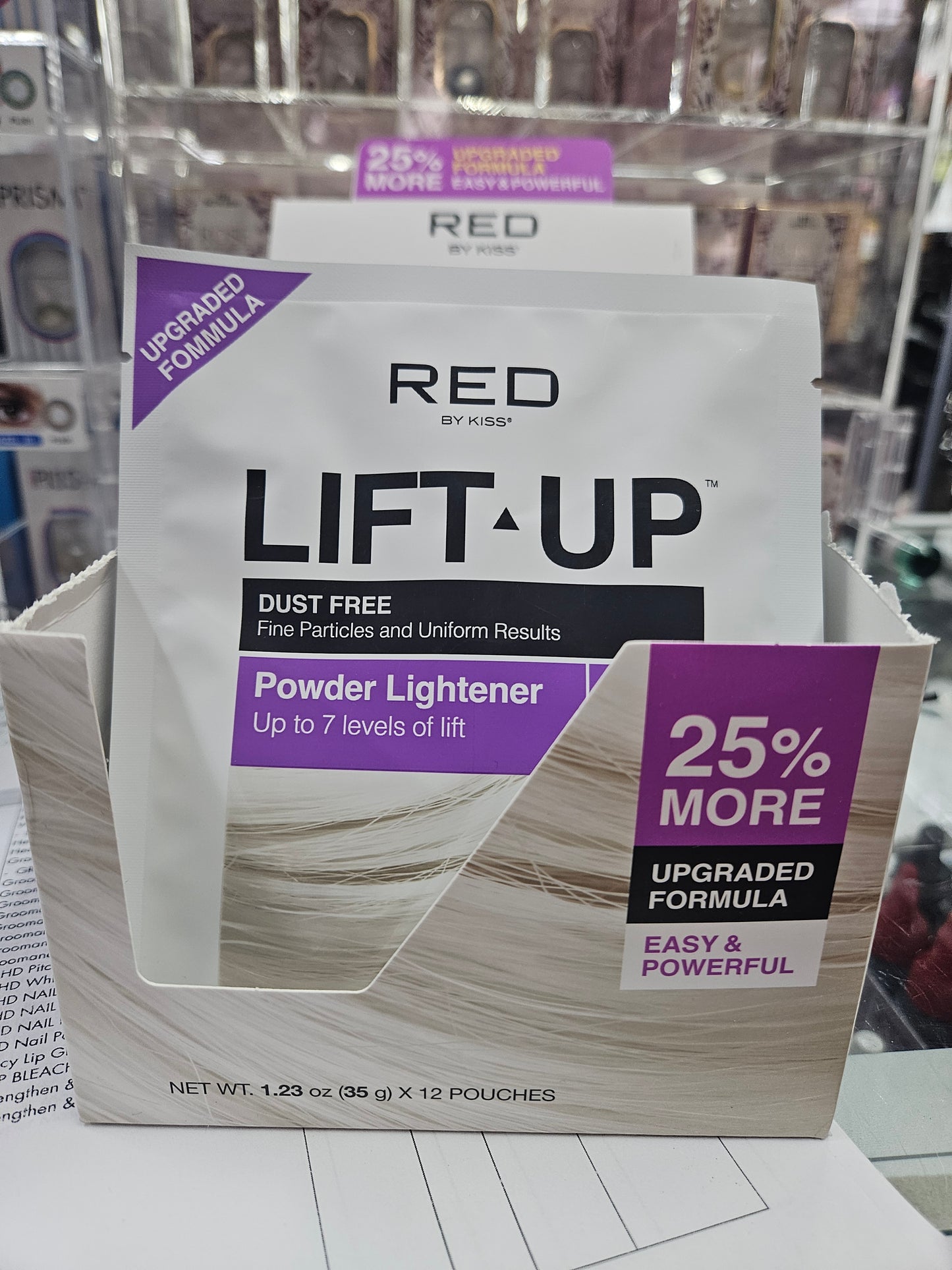 Red lift up powder lightener