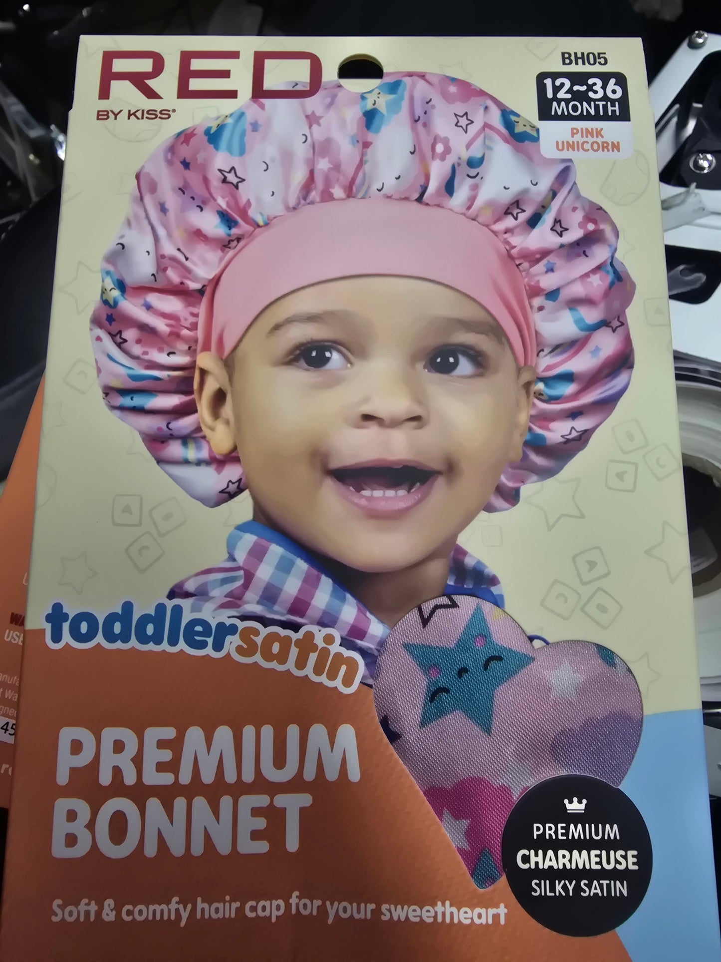 Red premium bonnet pink unicorn