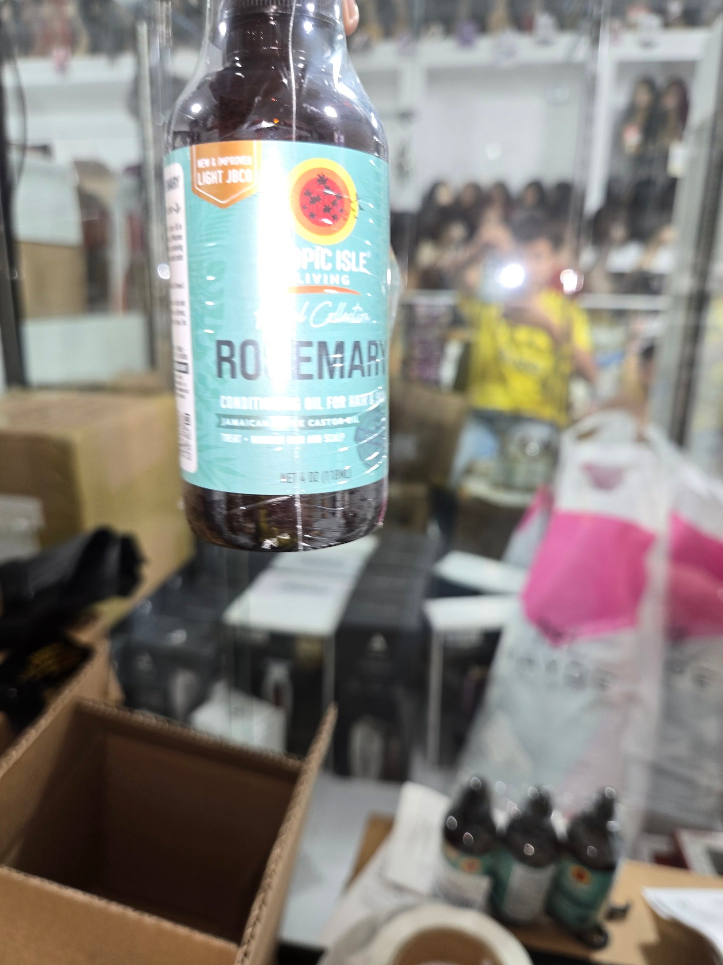 Tropic isle (Rosemary)black castor oil 4oz by Beauty Giant