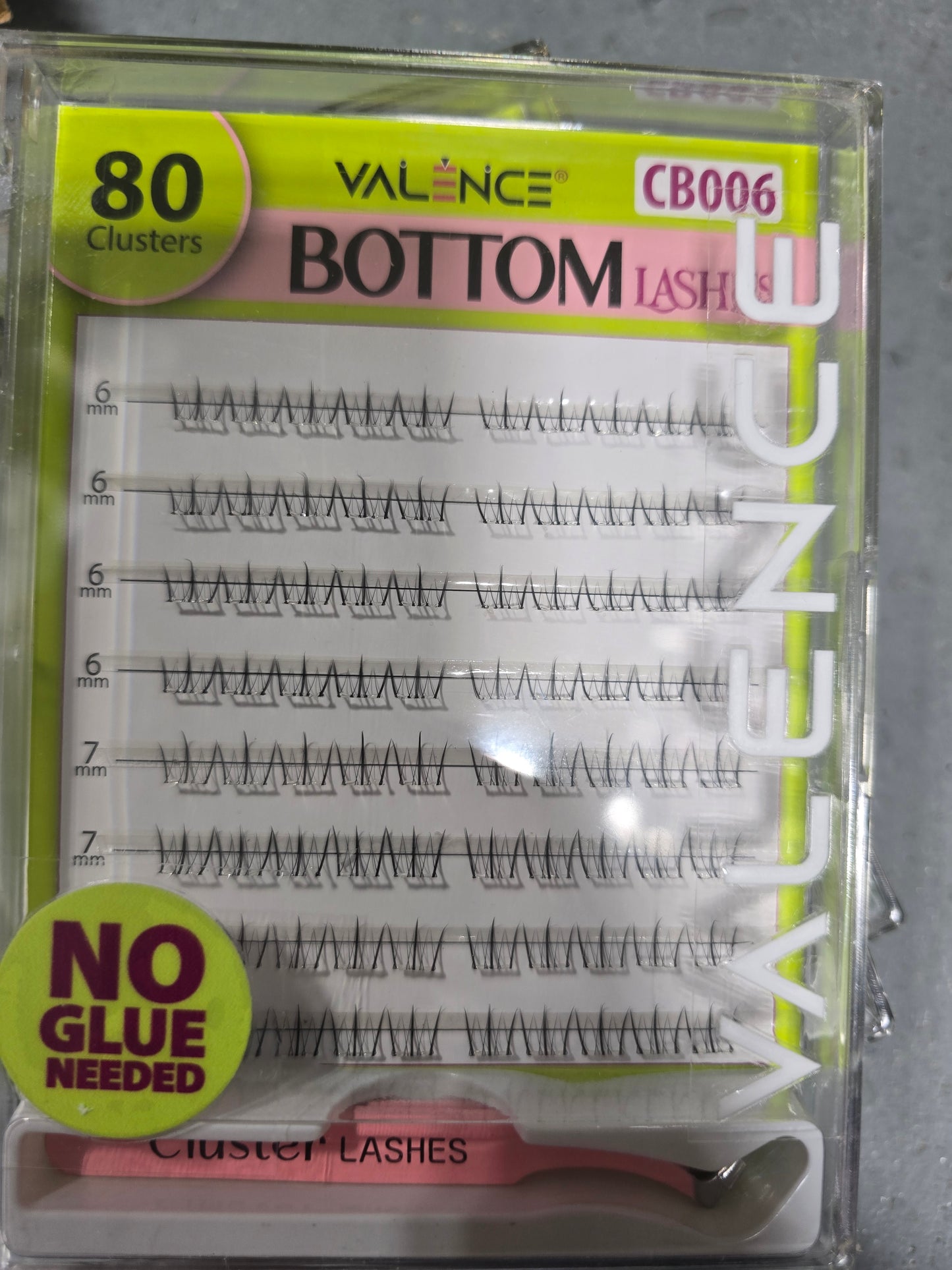 Valence Pre-Glue Bottom Lash 80Pc Cluster
