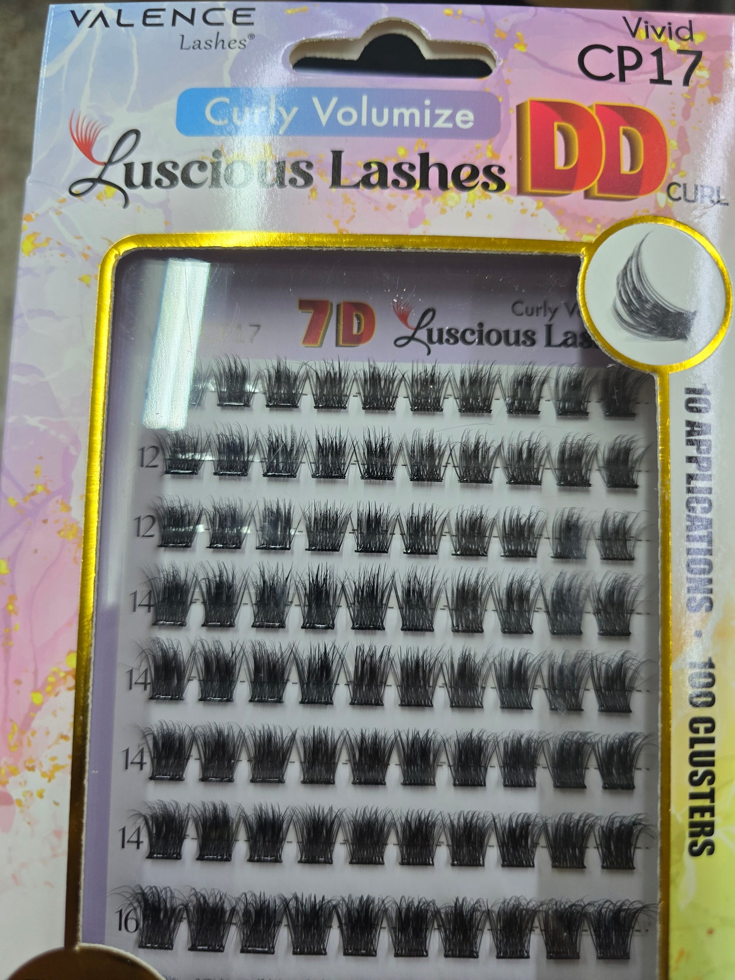 Valence Lashes Curly Volumize Luscious Lashes DD Curl