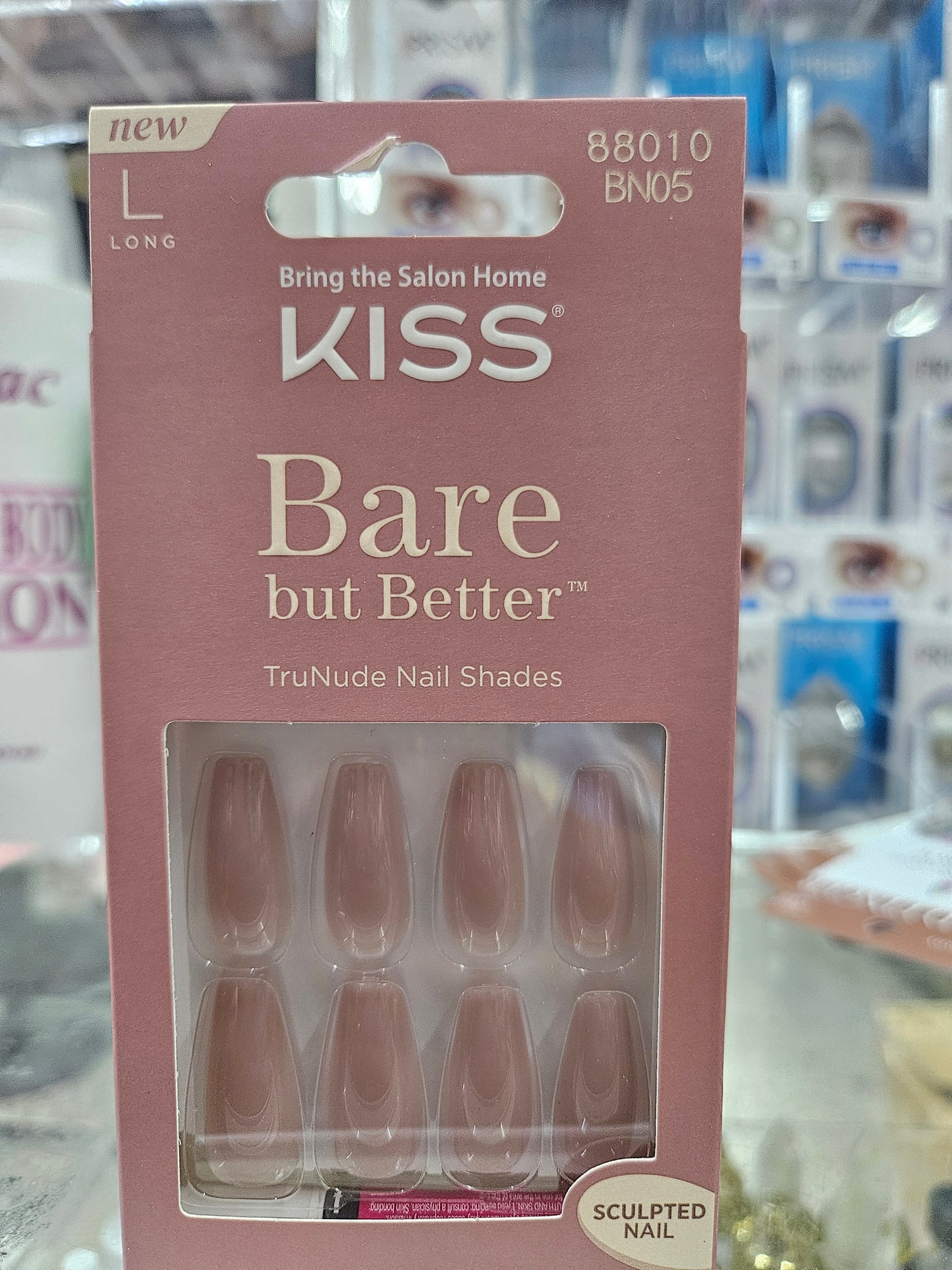 Kiss Bare But Butter Nails Long