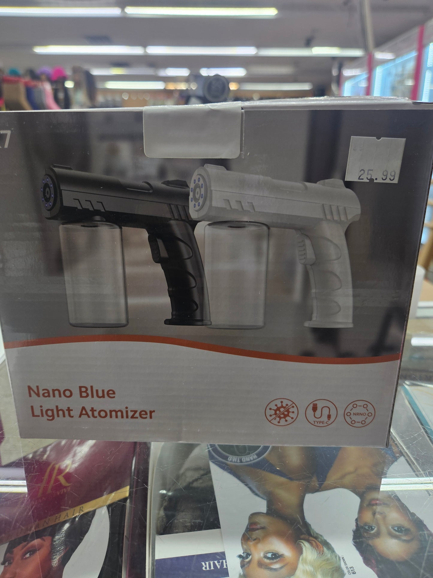 Nano blue light atomizer