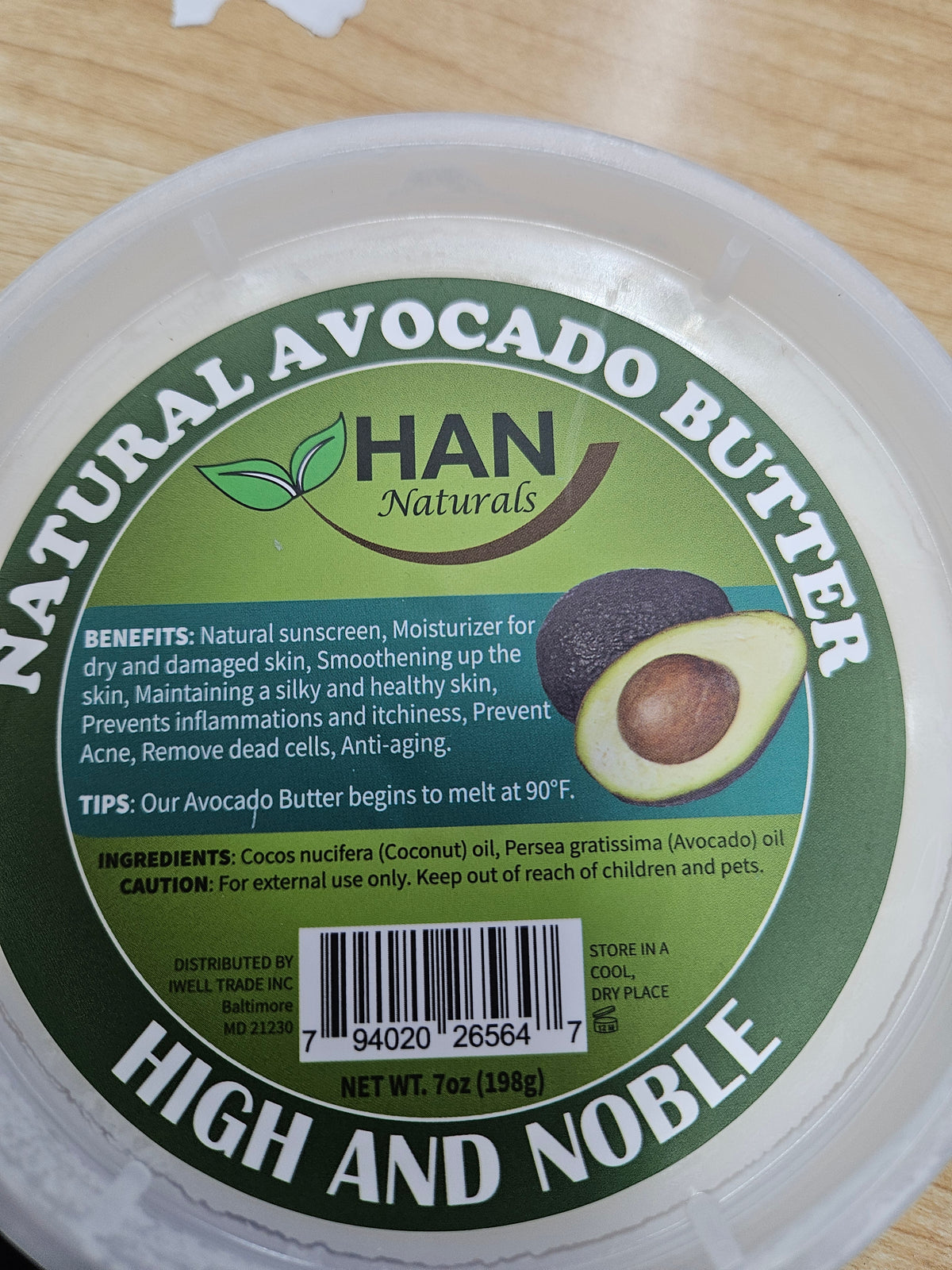 Han naturals natural Avocado hogh and noble 7oz by beauty-giant