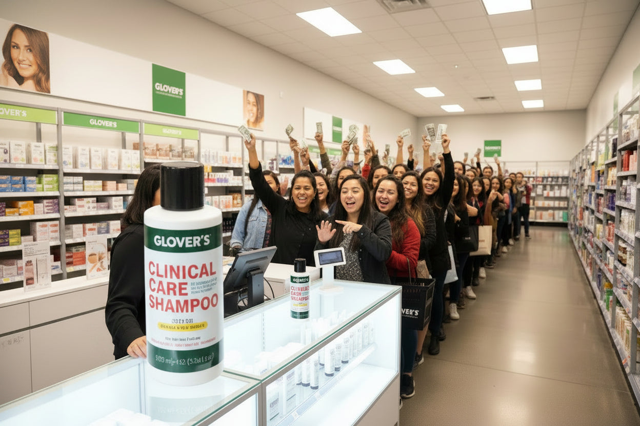 Gloves therapeutic shampoo