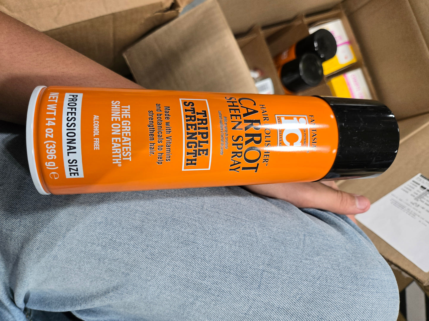 Fantasia carrot sheen spray