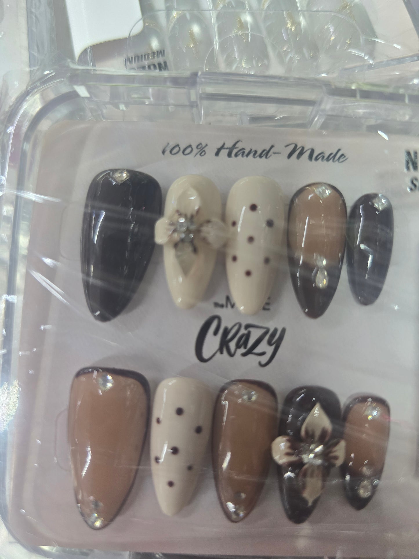 The More Crazy Hand Made Nails N024 SMALL
