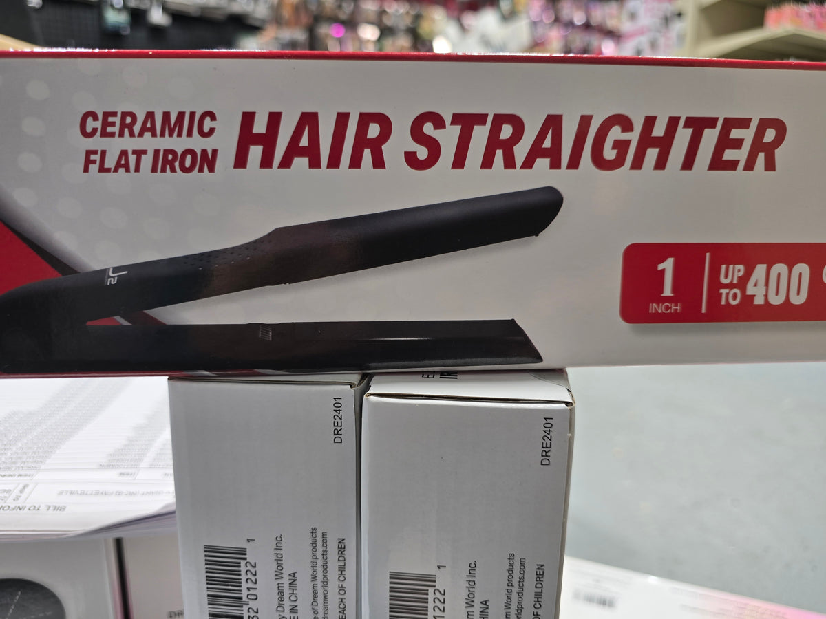 Ceramic Hair Straightener 1" up to 400°F by Beauty Giant