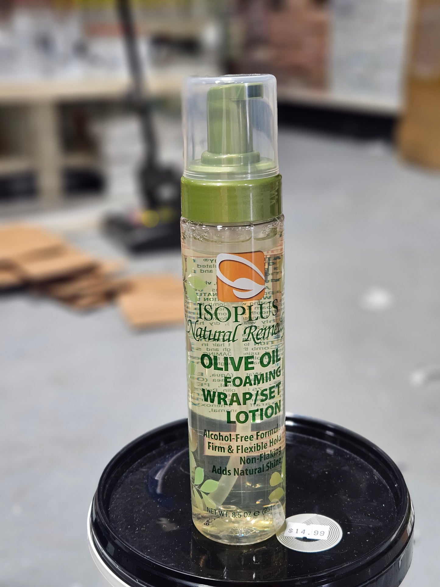 Isoplus natural remedy olive oil foaming wrap/set lotion 8.5oz by Beauty Giant