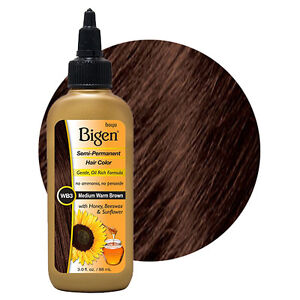 Bigen semi permanent hair color med warm brown
