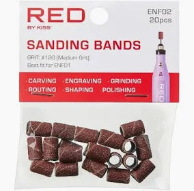 Red electric Sanding bands 20pc