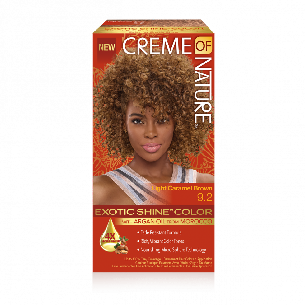 Creme of nature 9.2 light caramel exotic shine color