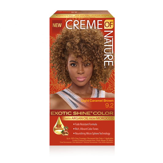 Creme of nature 9.2 light caramel exotic shine color