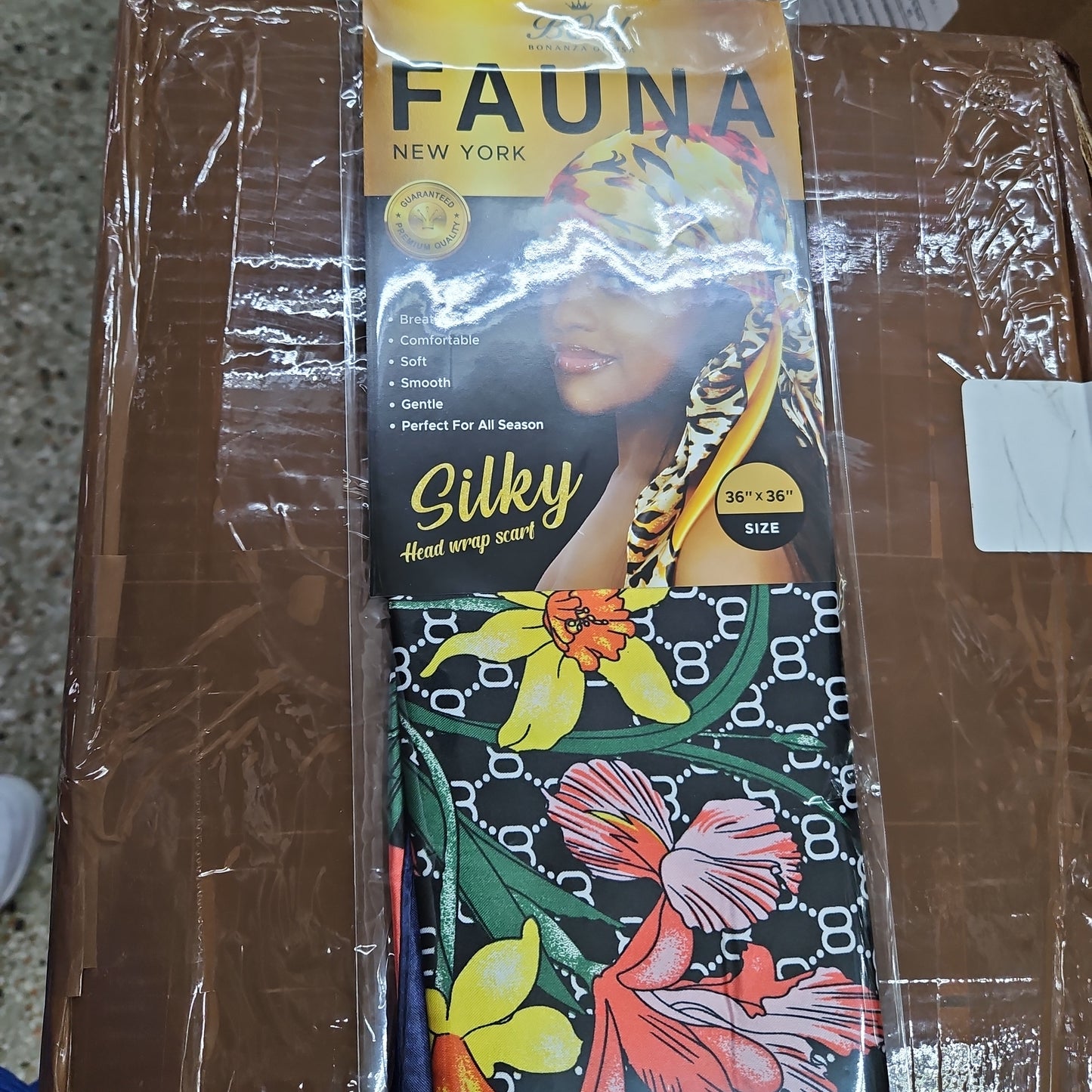 Fauna 36x36 wrap scarf