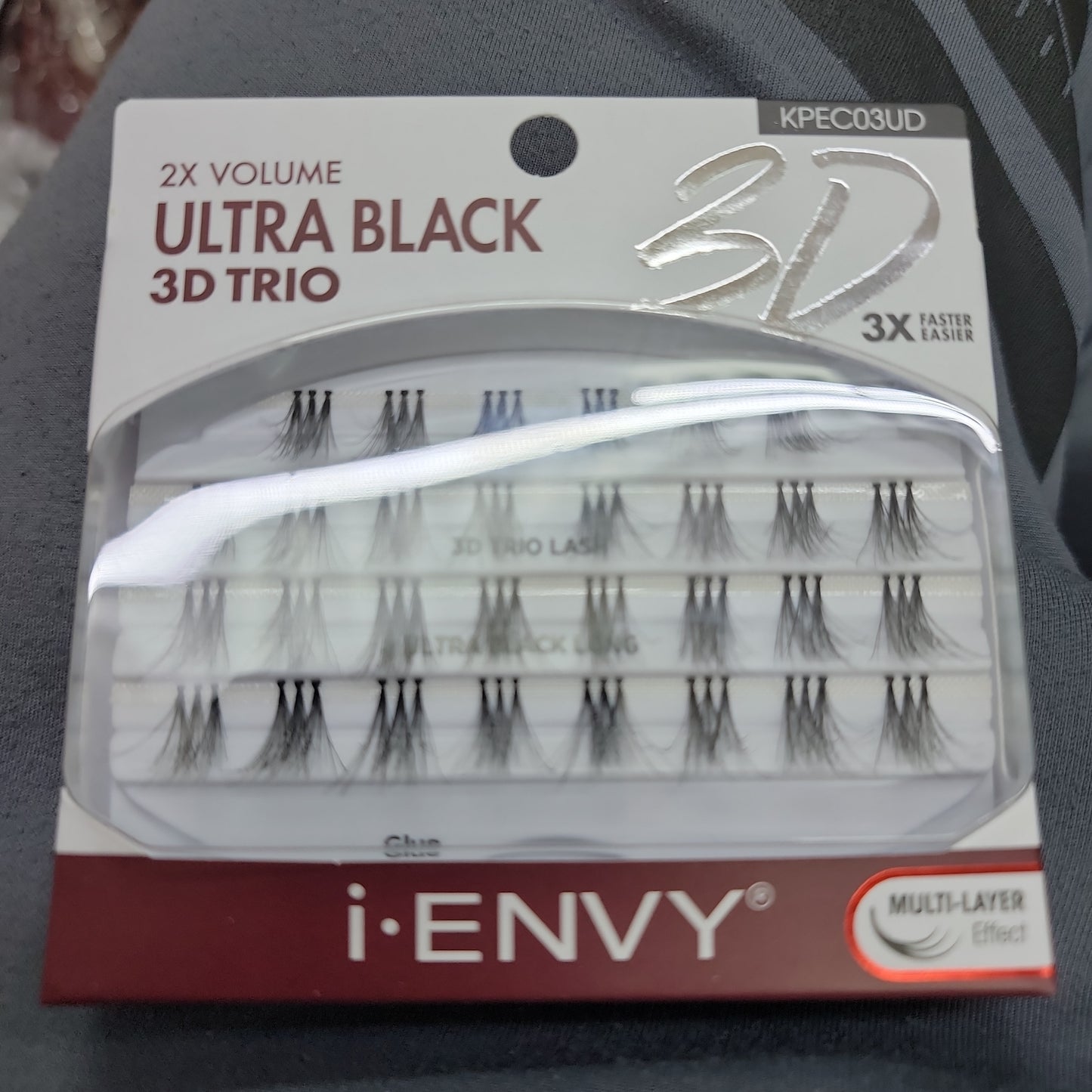 i-Envy 2x Volume Ultra Black Long 3D Trio KPEC03UD