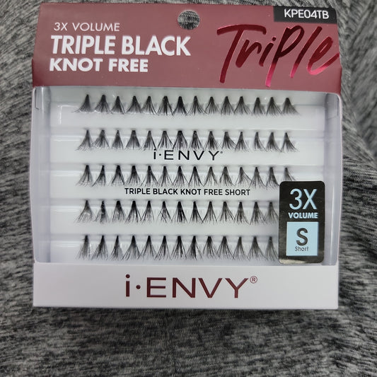 i-Envy 3x Volume Triple Black Knot Free Short KPE04TB