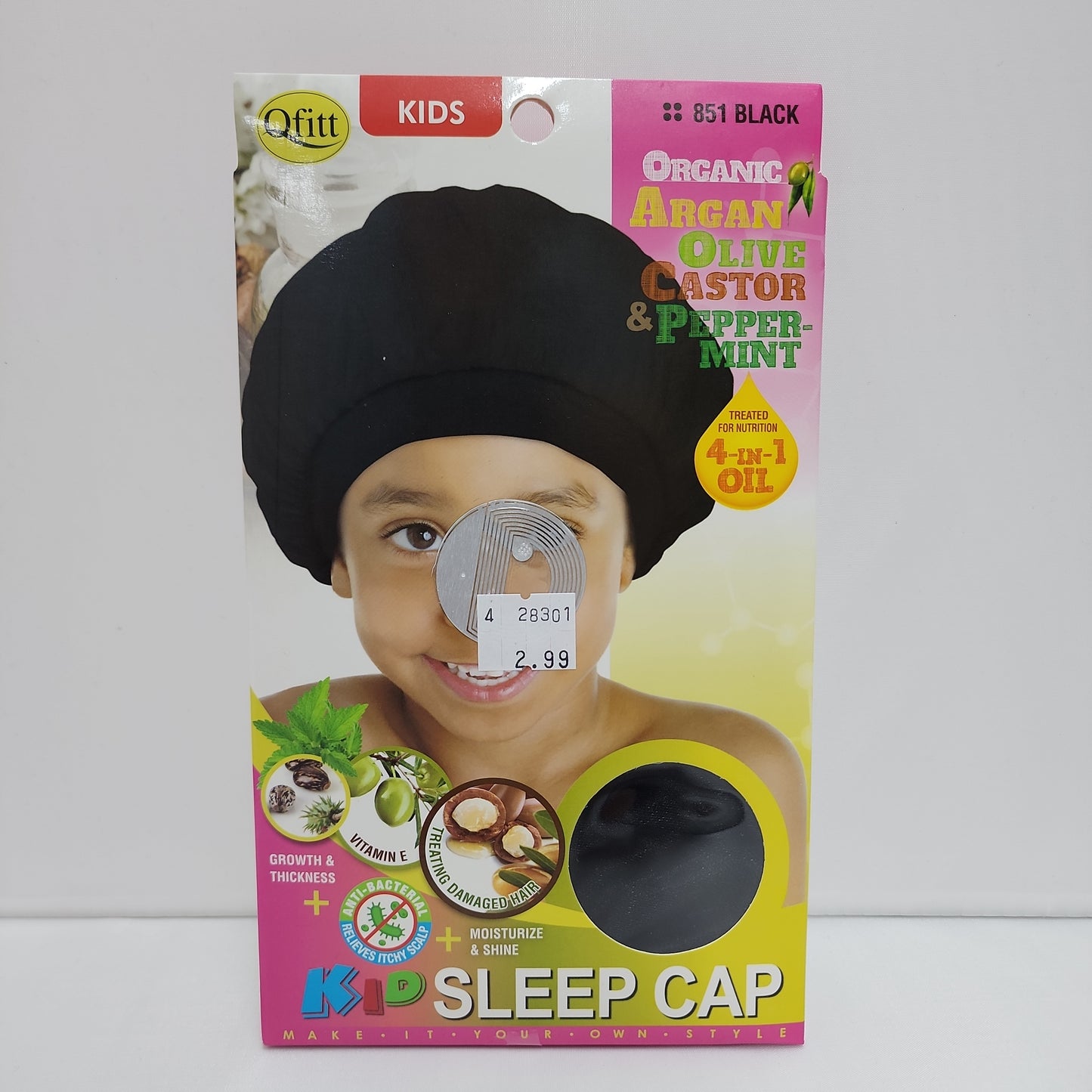 Qfitt Kids Sleep Cap Black