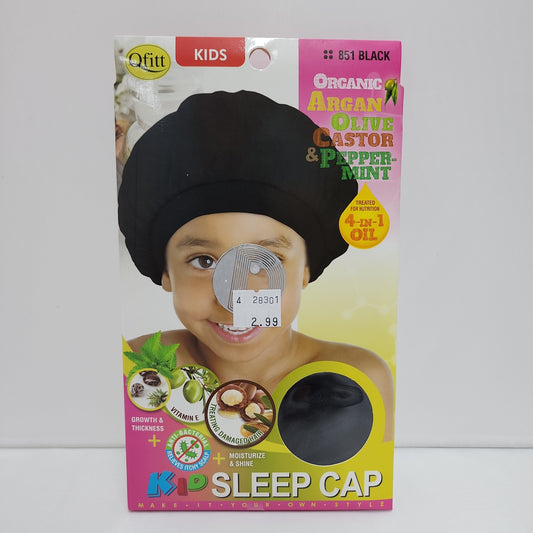 Qfitt Kids Sleep Cap Black