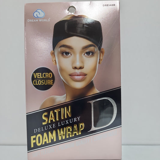 Dreqm world closure satin foam wrap