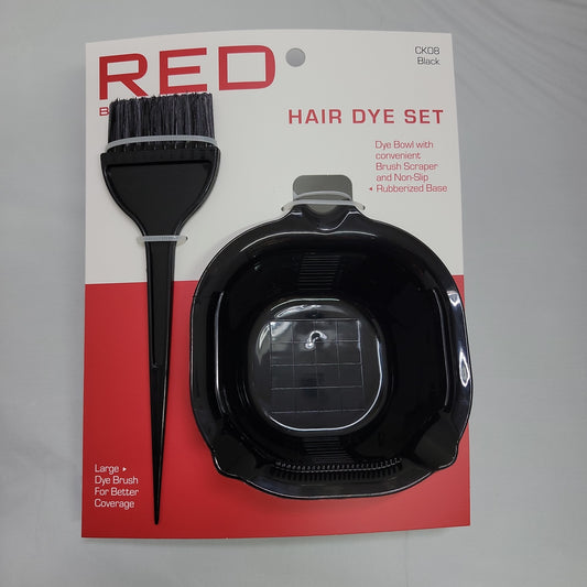 Red By Kiss Hair Dye Set Dye Bowl & Large Dye Brush CK08