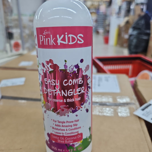 Pink kids easy comb detangler 12oz