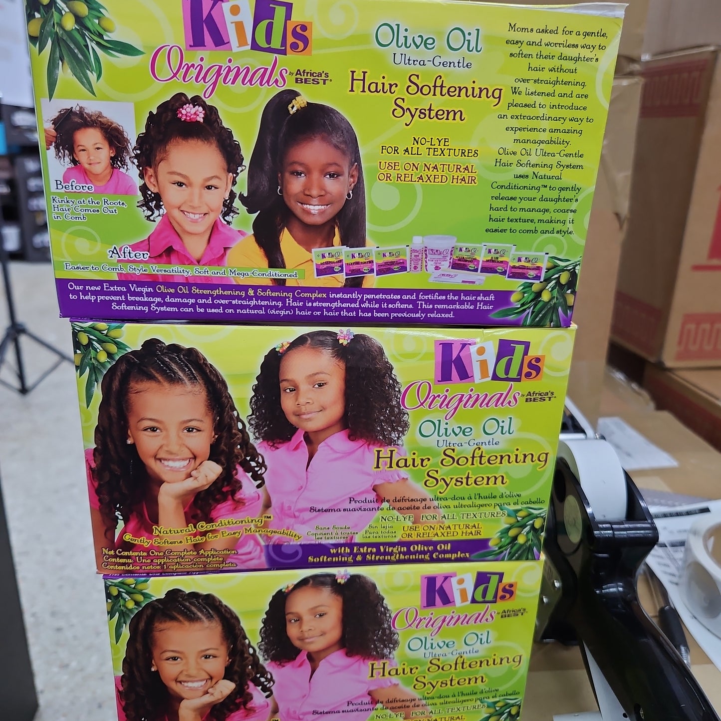 Original kids hair softening kit