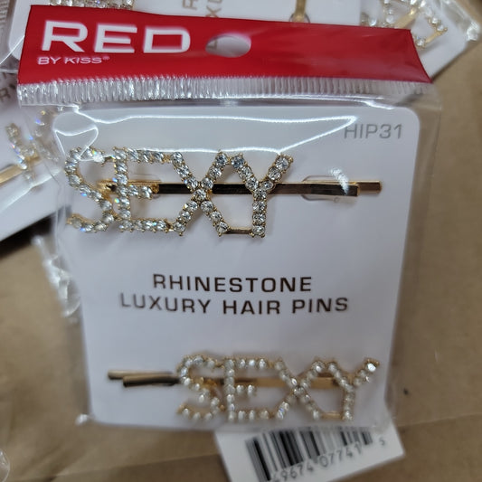 Red By Kiss Rhinestone Luxury Hair PINS HIP31