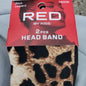 Red By Kiss 2Pcs Head Band Black Leopard