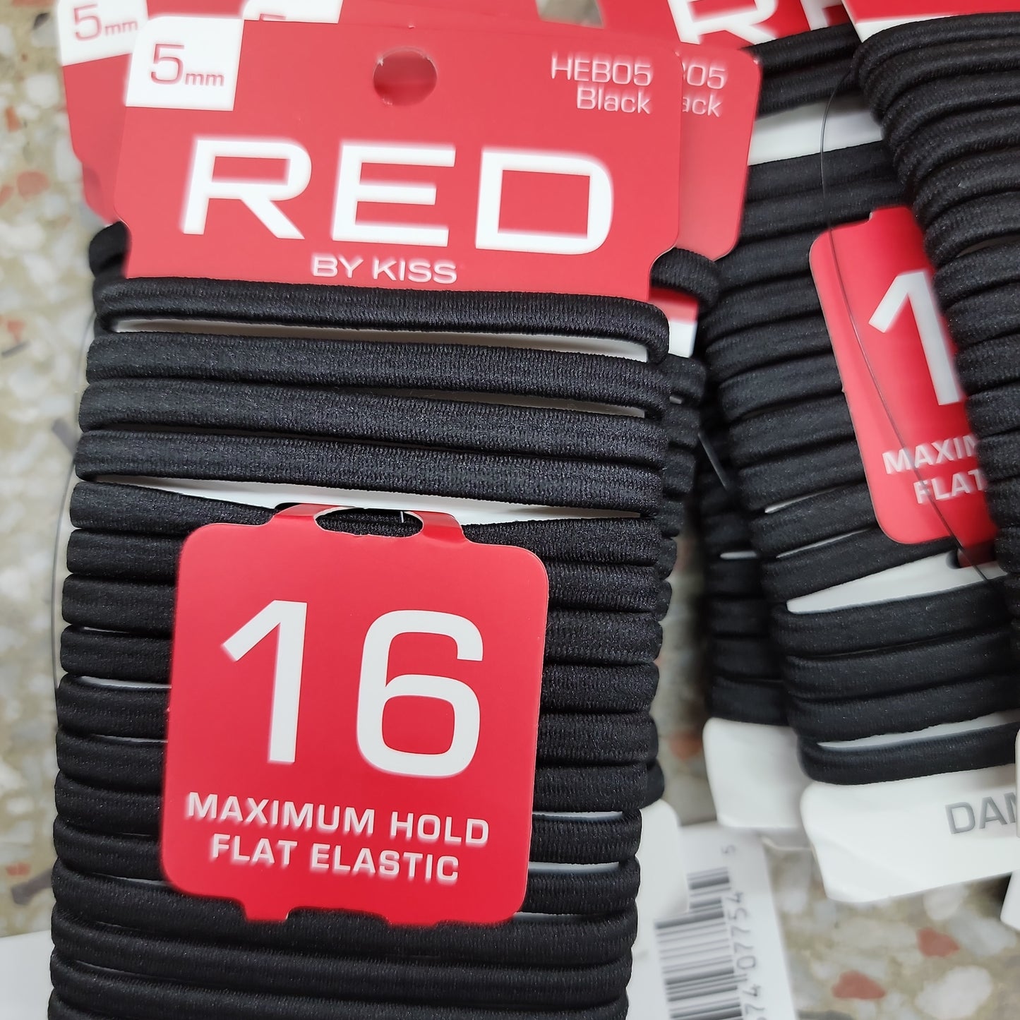 Red By Kiss 16 Count Maximum Hold Flat ELASTIC HEB05