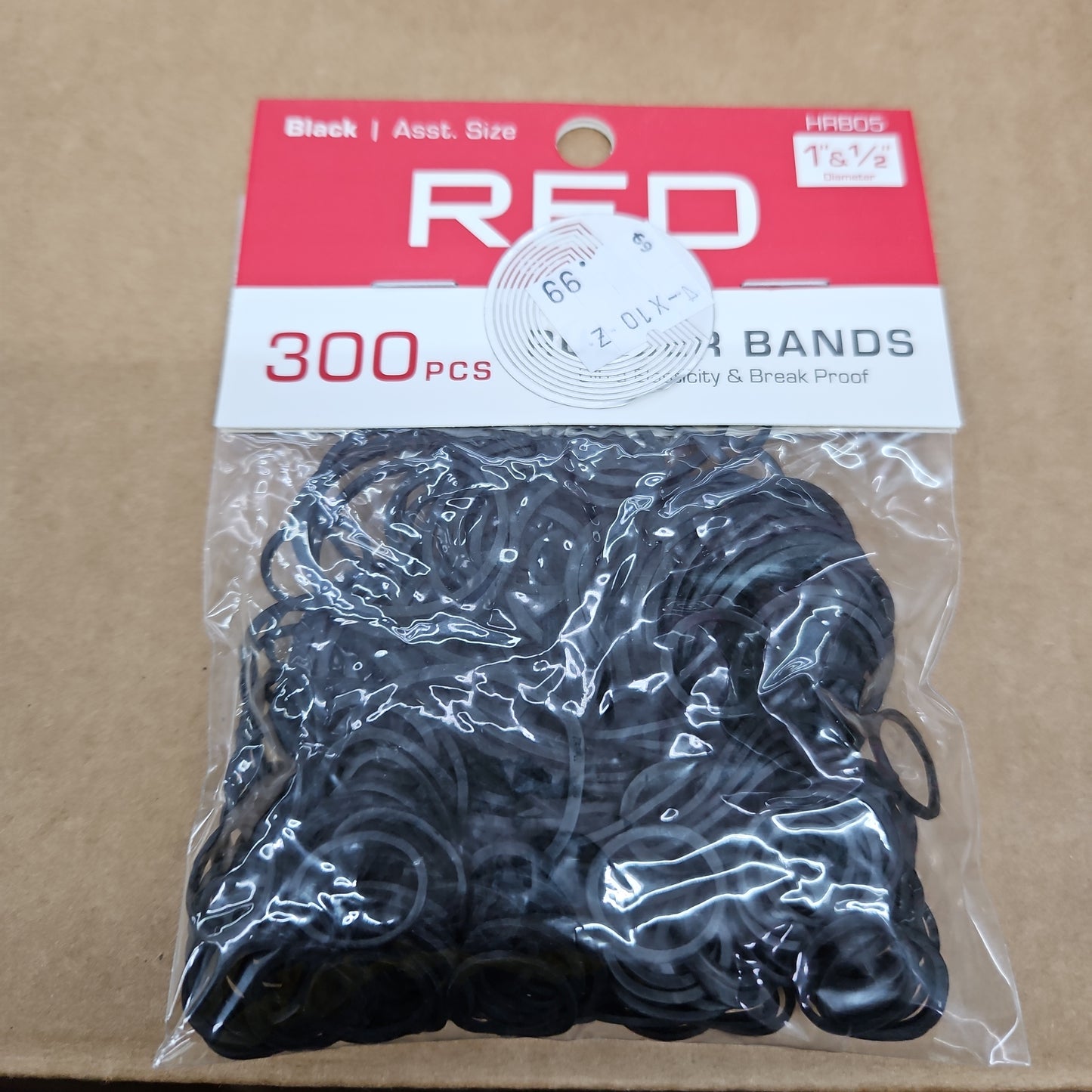 Red 300pcs rubber bands blk