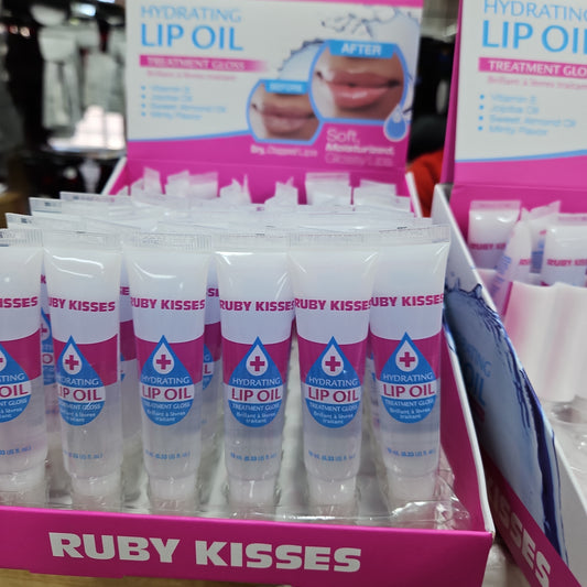 Ruby kisses lip oil