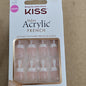 Kiss salon acrylic French nails RS