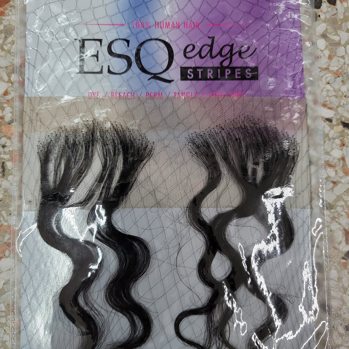 ESQ EDGE STRIPES DEEPWAVE V-PART 2PCS NATURAL 10"