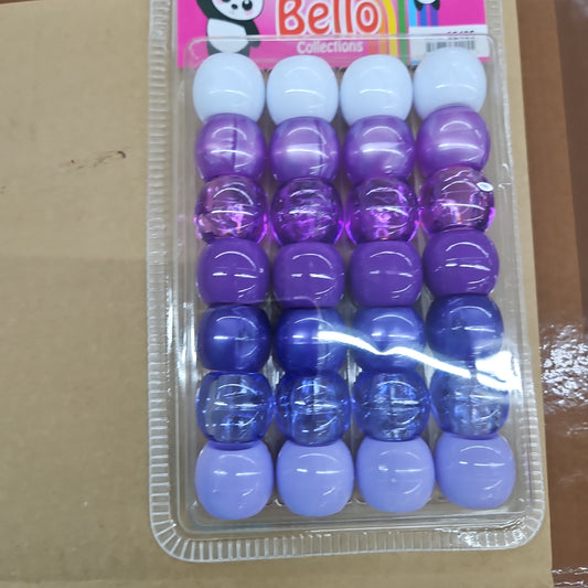 Bello 24mm beads purple